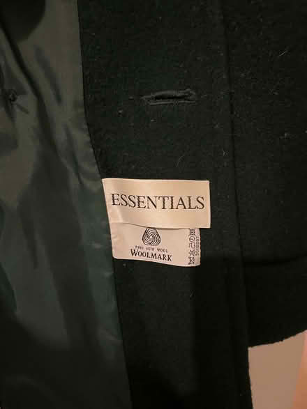 Photo of free Dark green pure wool coat, size 24 - Suspected Moths (Mortlake SW14) #2
