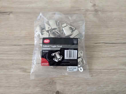 Photo of free 10 Pack of Toggle Cabinet Catches Nickel-Plated 45mm (Bathgate EH48) #1