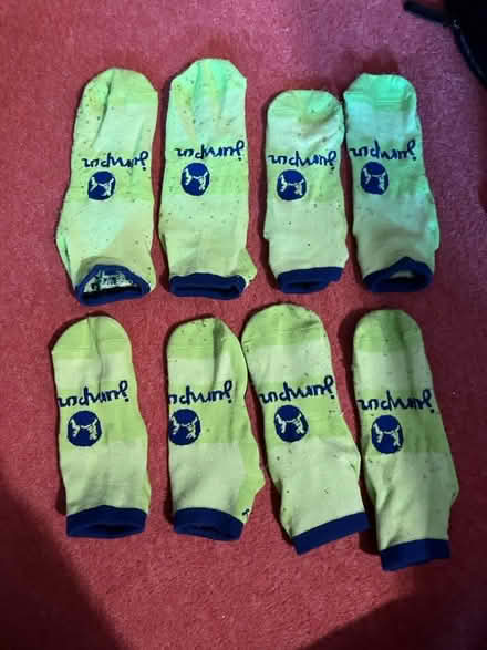 Photo of free Four pairs trampoline socks - 1 large, 2 medium, 1 small (Great Boughton CH3) #2