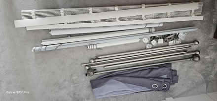 Photo of free JOB LOT: curtain rails/blackout blinds/curtains (Higherford BB9) #1