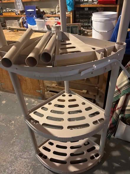 Photo of free plastic storage shelving (Very close to YMCA - Woburn) #2