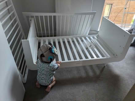 Photo of free SnuzKot Skandi Cot Bed White (E20 3AP) #2