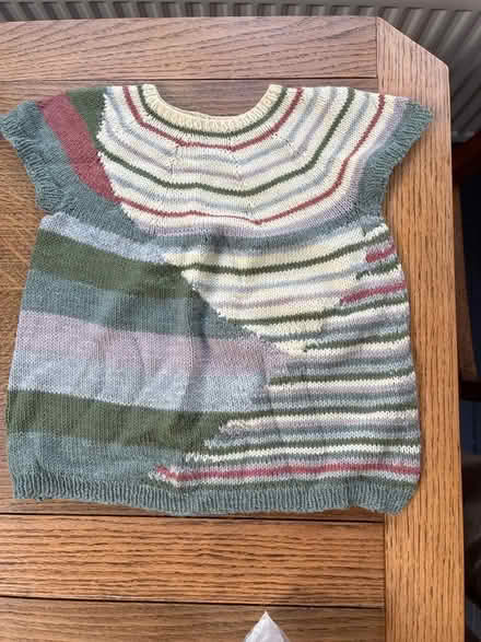 Photo of free Hand knitted stripy child’s top (Great Boughton CH3) #1