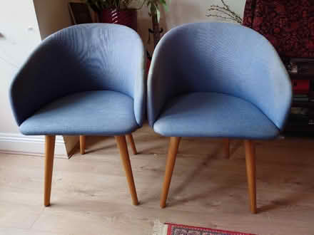 Photo of free Blue chairs with arm rests (Preston Park area BN1) #1