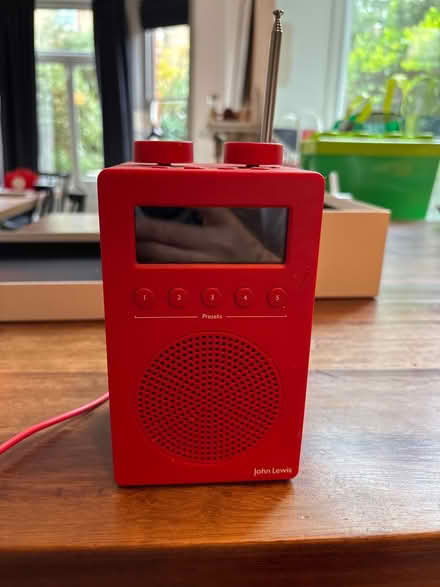 Photo of free Red John Lewis radio (Highbury N5 2XB) #1