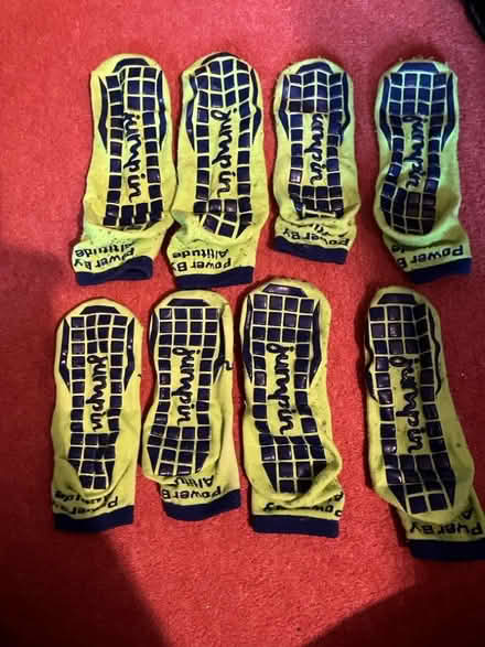Photo of free Four pairs trampoline socks - 1 large, 2 medium, 1 small (Great Boughton CH3) #1