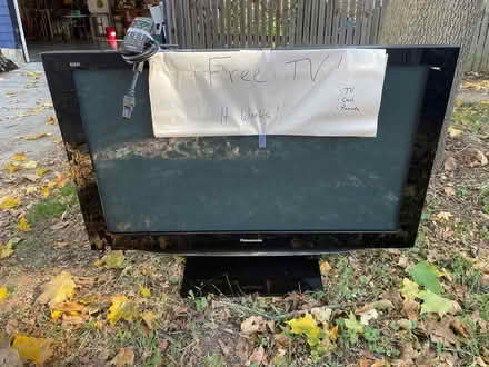 Photo of free Panasonic TV, power cord & remote (1011 Garfield Ave, Madison) #1