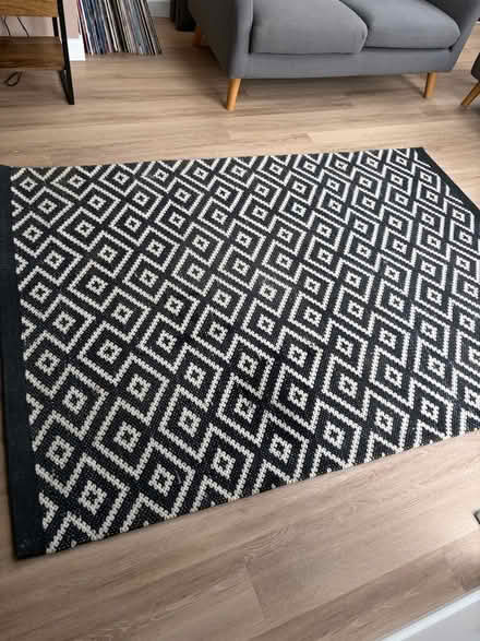 Photo of free Black and White rug (Highcliffe BH23 5BA) #2