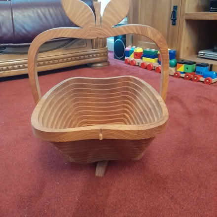 Photo of free Fold flat wooden fruit basket (Whitnash CV31) #3