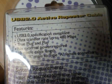 Photo of free 10m USB 2.0 active repeater cable (Headington OX3) #2
