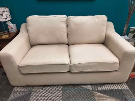 Photo of free Cream/light beige 2 seater sofa (Whitton TW2) #1