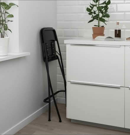 Photo of free Foldable bar stoolx2 Ikea FRANKLIN (Blackrock) #3