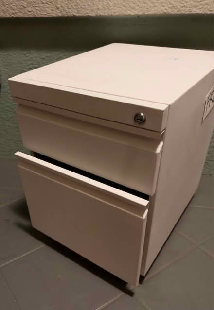 Photo of free White small file cabinet (Berkeley) #1
