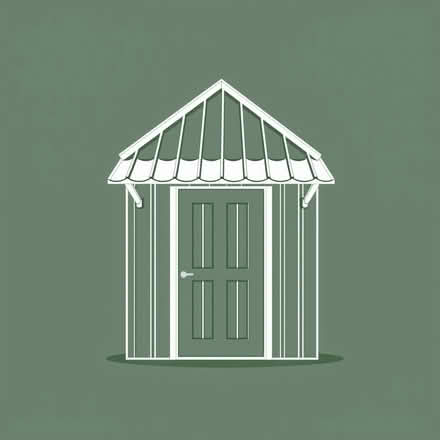 Photo of metal roof cladding to cover tall door (Berkhamsted HP4) #1