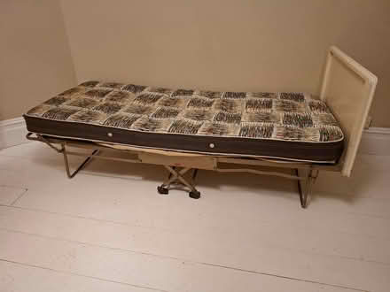 Photo of free Z bed, single c/w drape Circa 1960s (TR18 Penzance) #1