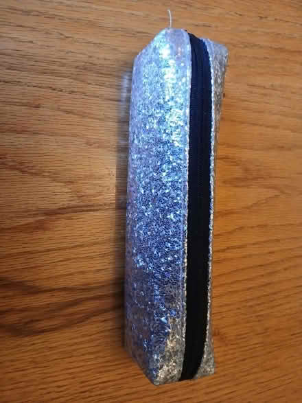 Photo of free Silver glittery pencil case (Bilton HG1) #1