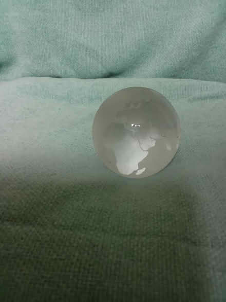 Photo of free Glass "World Globe" ornament / paperweight (Cobham KT11) #2