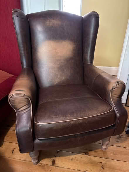 Photo of free Leather wingback chair (South Croydon CR2) #4