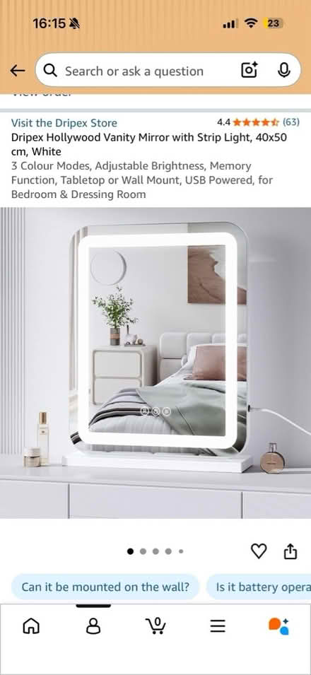 Photo of free Vanity mirror with light (GU10) #1