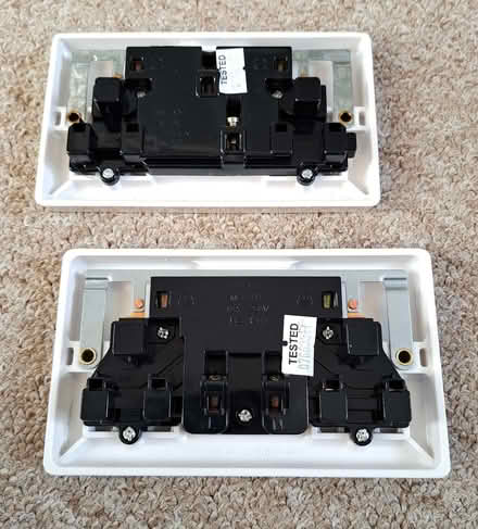 Photo of free Two matching double electrical power sockets (UK only) (Hog Hatch GU9) #1