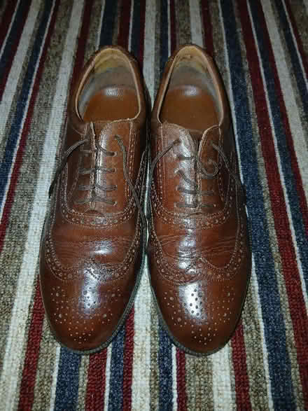 Photo of free Size 10 Clarks Brown Leather Brogues (Bilton HG1) #2