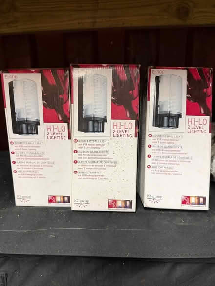 Photo of free 3 outdoor pir lights, unused (Elmsted TN25) #1