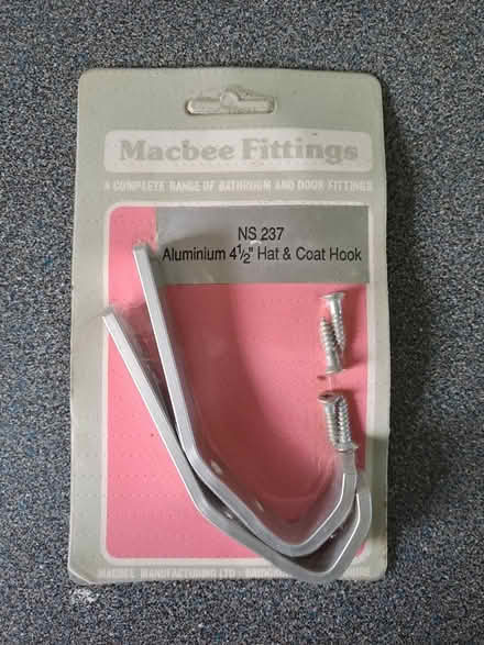 Photo of free Aluminium 4.5in Hat & Coat Hook (Midsomer Norton (BA3)) #1