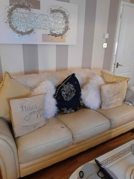 Photo of free 3&2 all leather sofas (Airdrie) #1