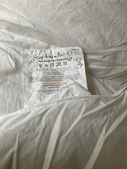 Photo of free King Size Duck Feather Duvet (Goosewell PL9) #2