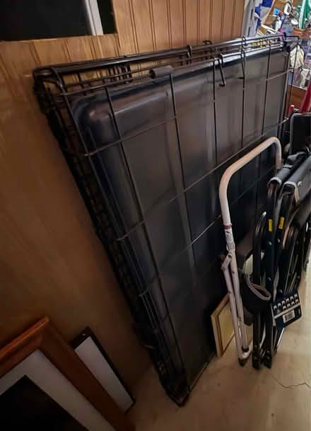 Photo of free large dog crate (Wellesley Hills) #1