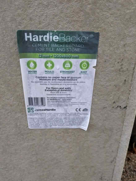Photo of free Hardie Backer. Cement Backboard (Wheathampstead AL4) #1