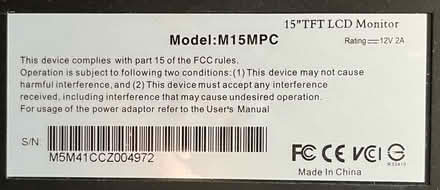 Photo of free Mobi 15” VGA Monitor (Kingswood, BS15 9) #3