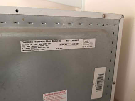 Photo of free Panasonic Microwave/Convection Oven (Old Road OX3) #3