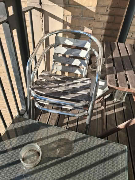 Photo of free Wooden outdoor table and 2x chairs (Islington N1) #4
