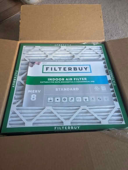 Photo of free New Indoor Air Filters- 20x20x1 (Gallows Road / Vienna) #1