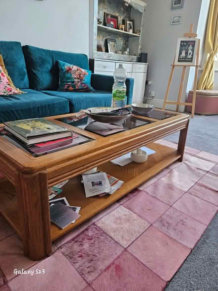 Photo of free Glass And Wood Coffee Table, Perfect Condition (Cliftonville CT9) #2
