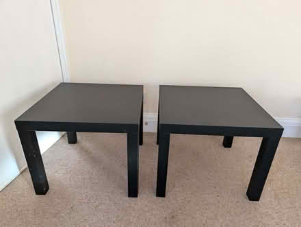 Photo of free Pair of black tables (bedside or coffee) (Old Road OX3) #1