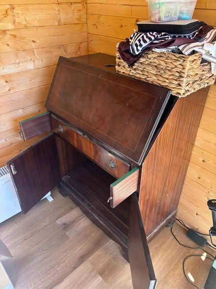 Photo of free Mahogany writing bureau (Wixams MK42) #2