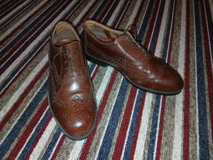 Photo of free Size 10 Clarks Brown Leather Brogues (Bilton HG1) #1