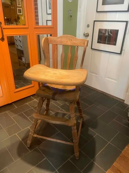 Photo of free Wood high chair (Washington, DC) #1