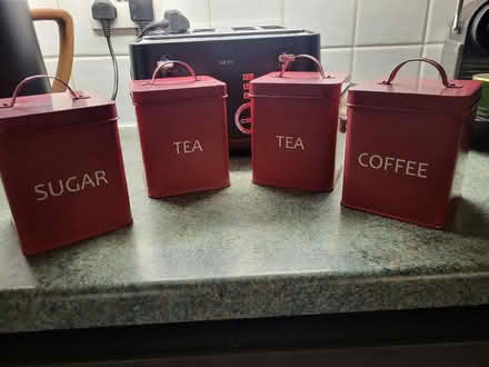 Photo of free Tea, coffee and sugar caddies (Saint Luke's EC1V) #1