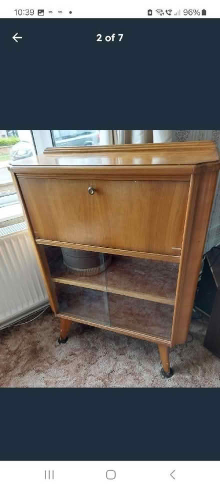 Photo of free Vintage Writing Bureau with Display Shelves (Duston NN5) #2
