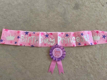 Photo of free Birthday sash & pin (West Kensington W14) #1
