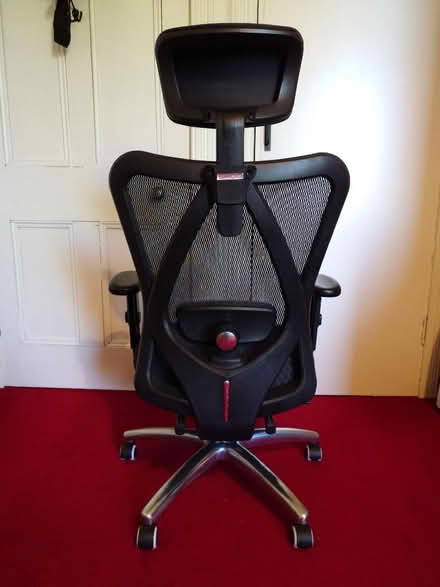 Photo of free Black office chair with retractable footrest (Bonnington EH6) #3