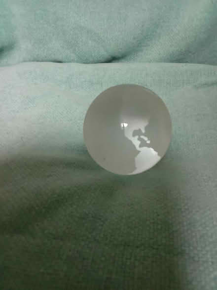 Photo of free Glass "World Globe" ornament / paperweight (Cobham KT11) #1
