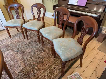 Photo of free 4 Repro Victorian Mahogany look chairs (Cheadle Hulme SK8) #1