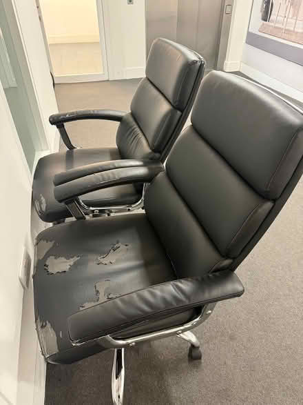 Photo of free 2 x desks, steelcabinet & 6 chairs (Chelsea Harbour) #4