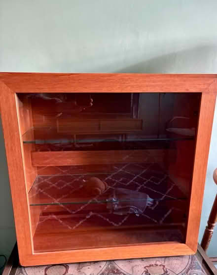 Photo of free Wooden cabinet with glass shelves (Harrow Weald, HA3) #2
