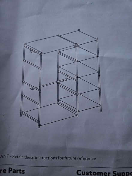 Photo of free Argos Spencer Wardrobe 2 Rail/4 Shelf (Middle Deal CT14) #2