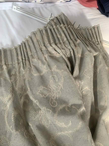 Photo of free Pair of lined curtains with track (HA6, Northwood) #4